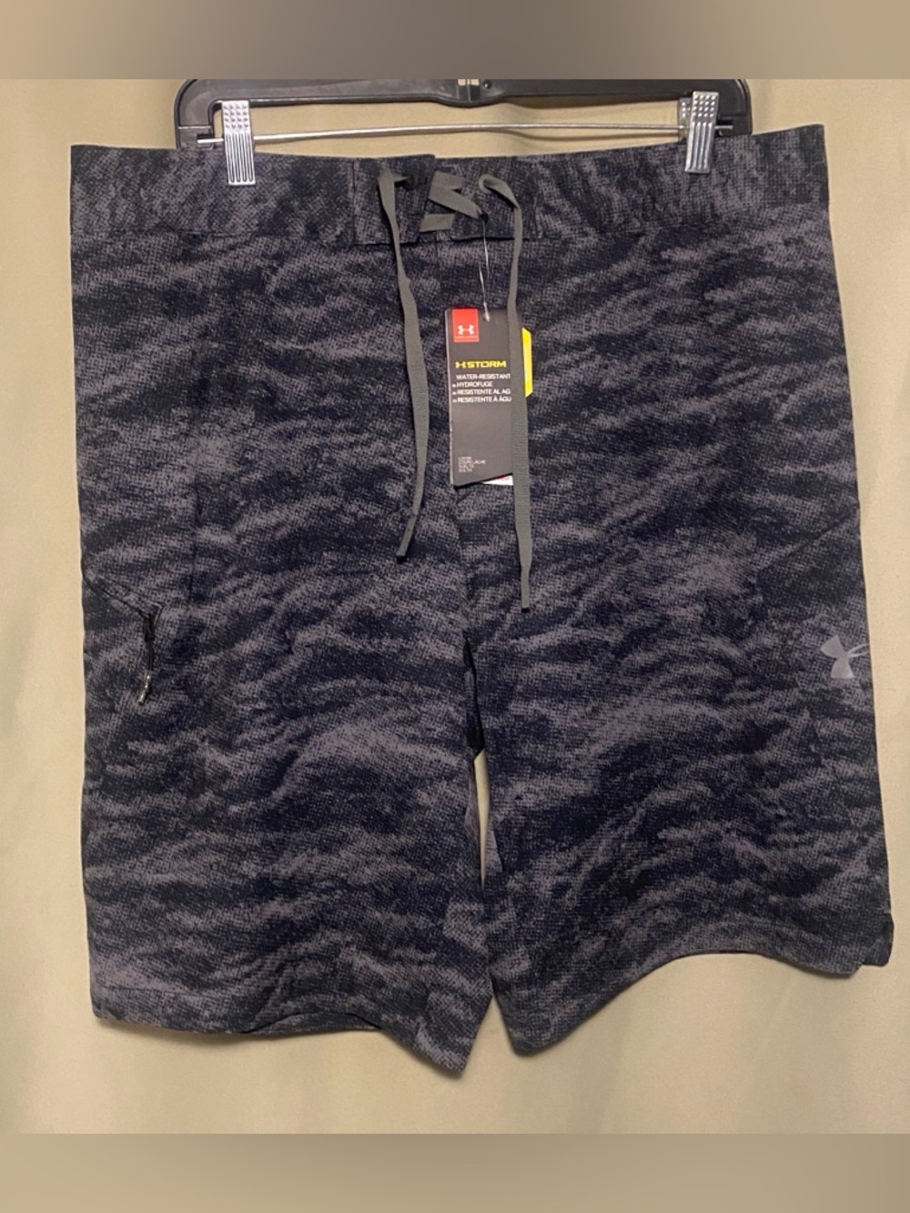Under Armour Men’s Reblek Swimming Board Shorts Black/Stealth Grey Size 36 NWT